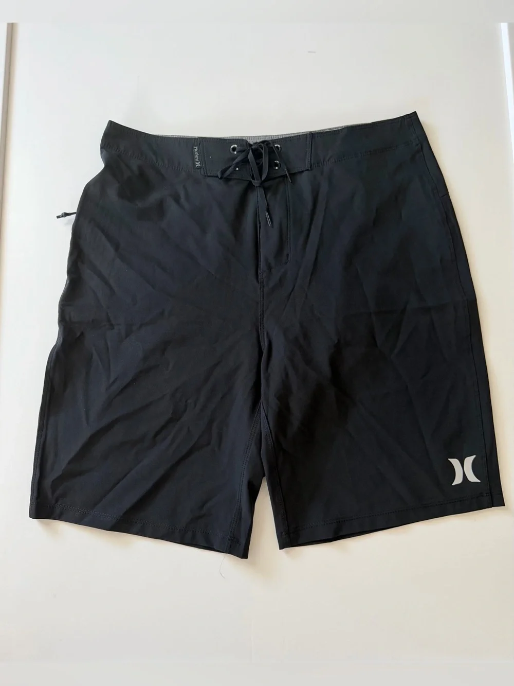 Hurley Men’s One & Only Phantom Solid Black Boardshorts W30 9” Inseam NWT Swim